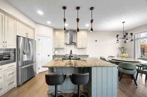 17 Calhoun Crescent Ne, Calgary, AB - Indoor Photo Showing Kitchen With Stainless Steel Kitchen With Upgraded Kitchen