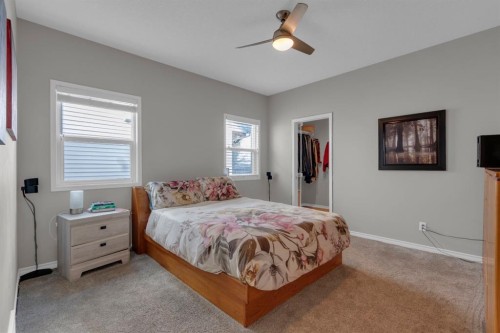 138 Reunion Landing, Airdrie, AB - Indoor Photo Showing Bedroom
