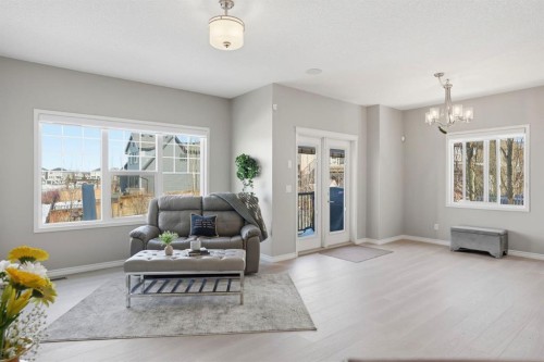 138 Reunion Landing, Airdrie, AB - Indoor Photo Showing Living Room