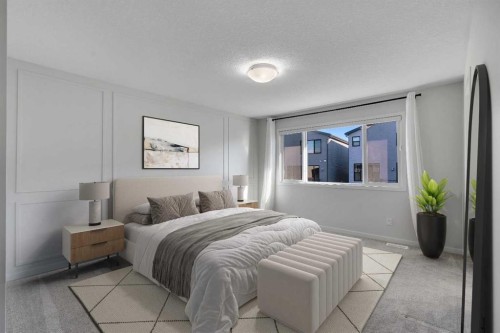 20 Rowley Common Nw, Calgary, AB - Indoor Photo Showing Bedroom