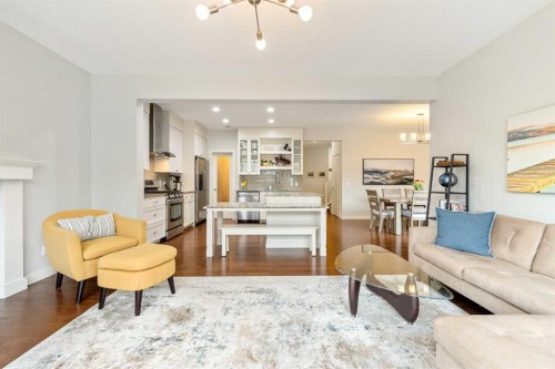150 Auburn Springs Boulevard Se, Calgary, AB - Indoor Photo Showing Living Room