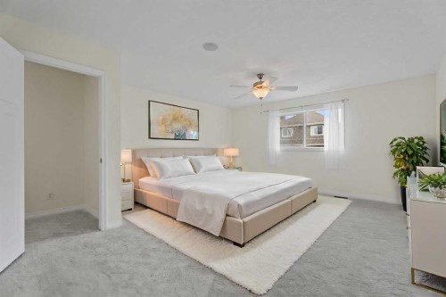 386 Mahogany Terrace Se, Calgary, AB - Indoor Photo Showing Bedroom