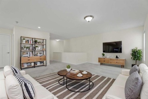 386 Mahogany Terrace Se, Calgary, AB - Indoor Photo Showing Living Room