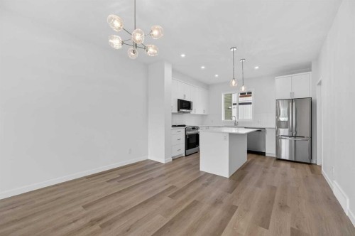 32 Red Embers Plaza Ne, Calgary, AB - Indoor Photo Showing Kitchen With Stainless Steel Kitchen With Upgraded Kitchen