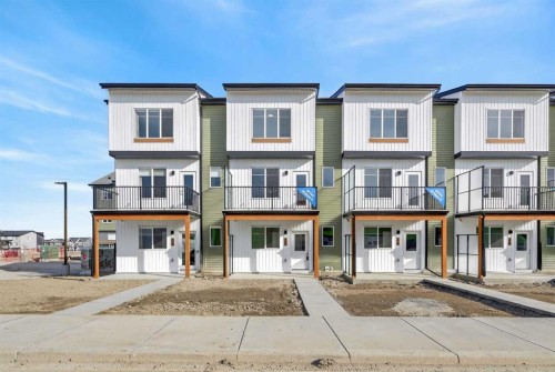 32 Red Embers Plaza Ne, Calgary, AB - Outdoor With Balcony With Facade