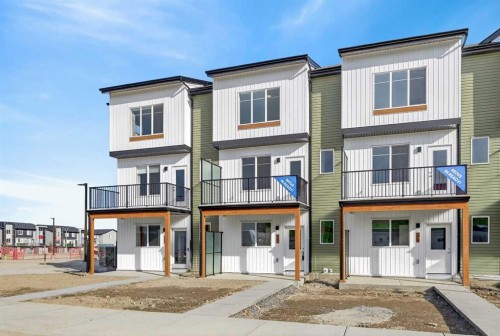 32 Red Embers Plaza Ne, Calgary, AB - Outdoor With Balcony With Facade