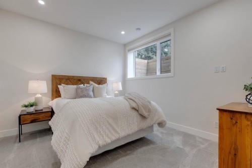 1307 Hamilton Street Nw, Calgary, AB - Indoor Photo Showing Bedroom