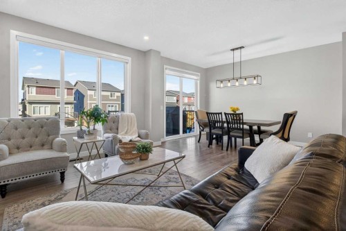 96 Emberside Glen, Cochrane, AB - Indoor Photo Showing Living Room