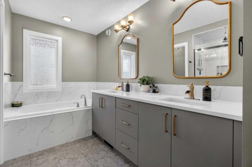 96 Emberside Glen, Cochrane, AB - Indoor Photo Showing Bathroom