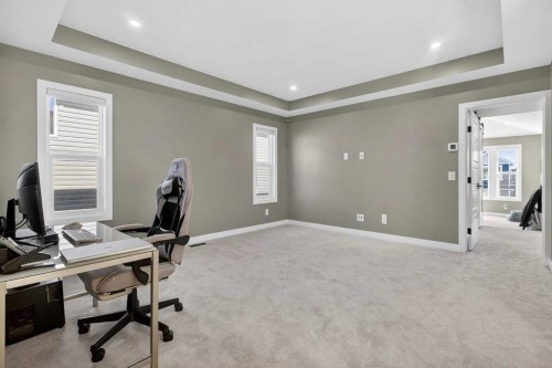 96 Emberside Glen, Cochrane, AB - Indoor Photo Showing Office