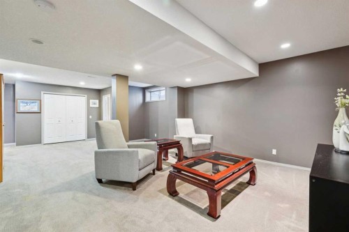 420 Rocky Ridge Bay Nw, Calgary, AB - Indoor Photo Showing Basement