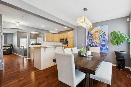 27 Everstone Way Sw, Calgary, AB - Indoor Photo Showing Dining Room