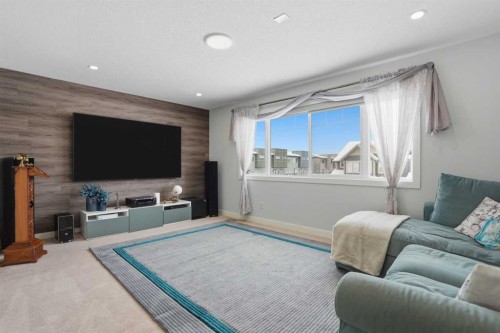 154 Saddlelake Way Ne, Calgary, AB - Indoor Photo Showing Living Room