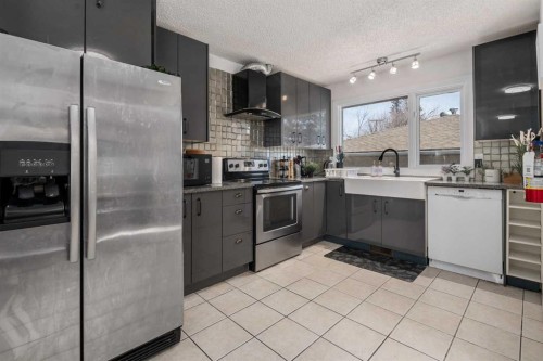 4504 14 Street Nw, Calgary, AB - Indoor Photo Showing Kitchen With Upgraded Kitchen