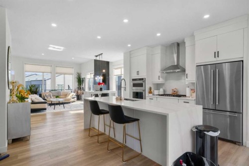 244 Sovereign Common Sw, Calgary, AB - Indoor Photo Showing Kitchen With Upgraded Kitchen