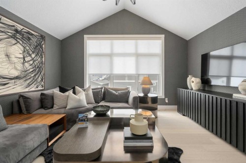 110 Herron Way Ne, Calgary, AB - Indoor Photo Showing Living Room