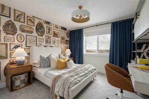 110 Herron Way Ne, Calgary, AB - Indoor Photo Showing Bedroom