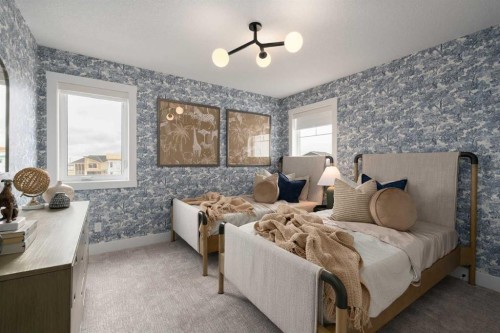 110 Herron Way Ne, Calgary, AB - Indoor Photo Showing Bedroom