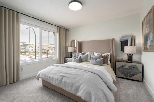 110 Herron Way Ne, Calgary, AB - Indoor Photo Showing Bedroom