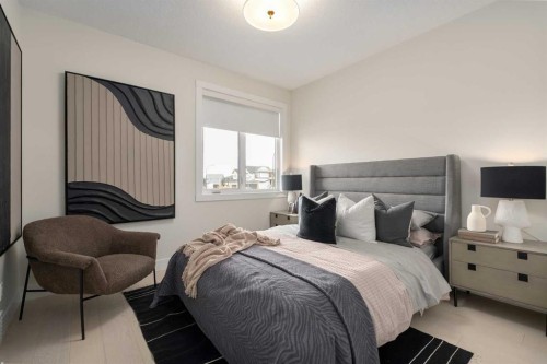 110 Herron Way Ne, Calgary, AB - Indoor Photo Showing Bedroom