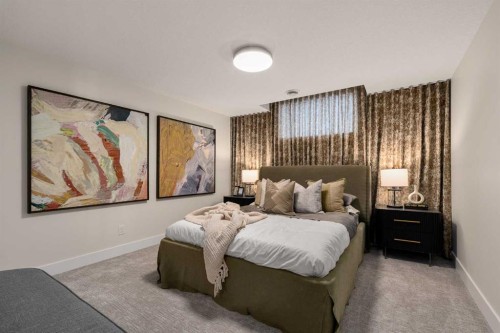 110 Herron Way Ne, Calgary, AB - Indoor Photo Showing Bedroom