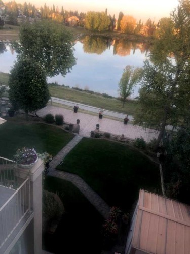 32 Harvest Park Way Ne, Calgary, AB - Outdoor With Body Of Water With View