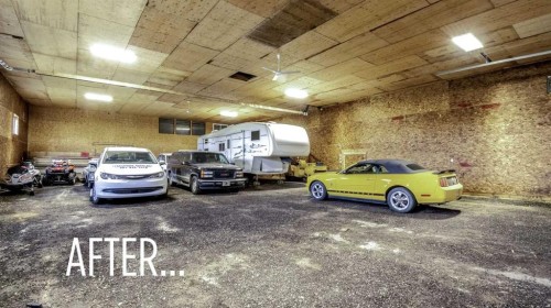 3100 Range Road 254, Strathmore, AB - Indoor Photo Showing Garage