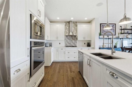 52 Walden Green Se, Calgary, AB - Indoor Photo Showing Kitchen With Double Sink With Upgraded Kitchen