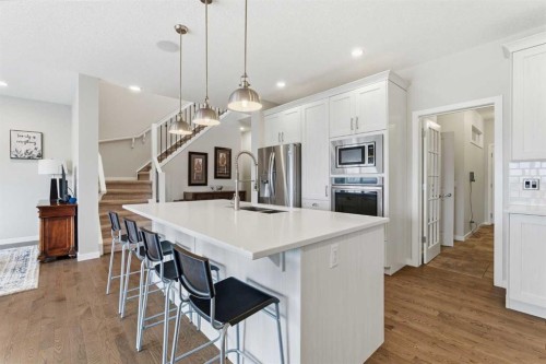 52 Walden Green Se, Calgary, AB - Indoor Photo Showing Kitchen With Double Sink With Upgraded Kitchen