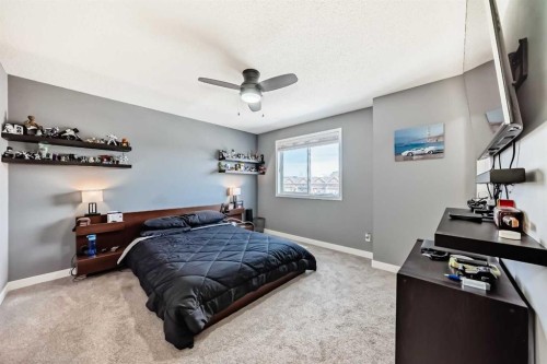 288 Copperstone Cove Se, Calgary, AB - Indoor Photo Showing Bedroom