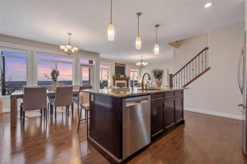 122 Springbluff Boulevard Sw, Calgary, AB - Indoor Photo Showing Kitchen With Upgraded Kitchen