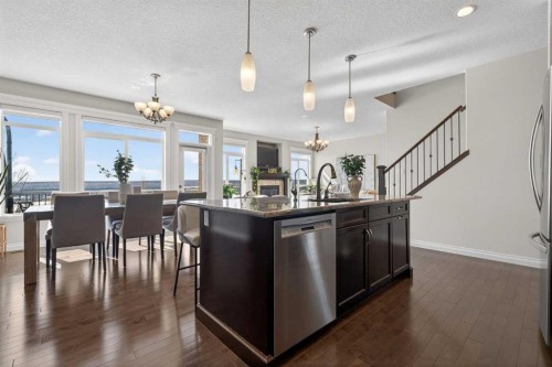 122 Springbluff Boulevard Sw, Calgary, AB - Indoor Photo Showing Kitchen With Stainless Steel Kitchen With Upgraded Kitchen