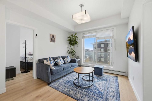 2303-76 Cornerstone Passage Ne, Calgary, AB - Indoor Photo Showing Living Room
