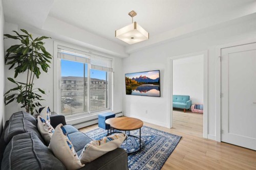 2303-76 Cornerstone Passage Ne, Calgary, AB - Indoor Photo Showing Living Room
