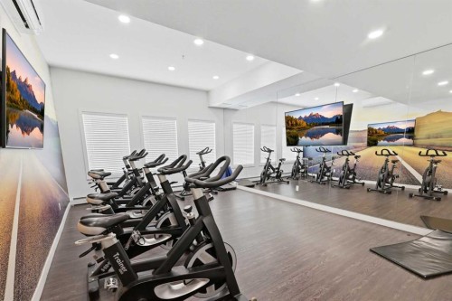 2303-76 Cornerstone Passage Ne, Calgary, AB - Indoor Photo Showing Gym Room