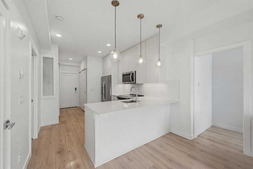 2303-76 Cornerstone Passage Ne, Calgary, AB - Indoor Photo Showing Kitchen With Upgraded Kitchen