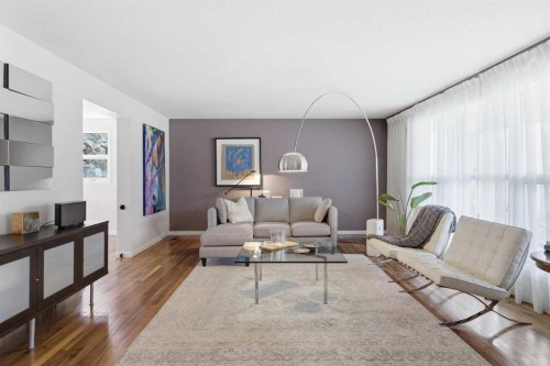 12 Varsville Place Nw, Calgary, AB - Indoor Photo Showing Living Room
