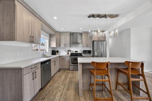 208 78 Avenue Se, Calgary, AB - Indoor Photo Showing Kitchen With Stainless Steel Kitchen With Upgraded Kitchen