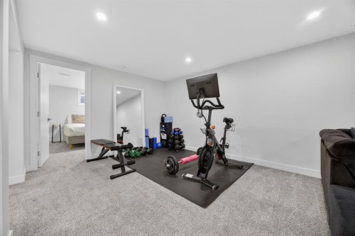 208 78 Avenue Se, Calgary, AB - Indoor Photo Showing Gym Room