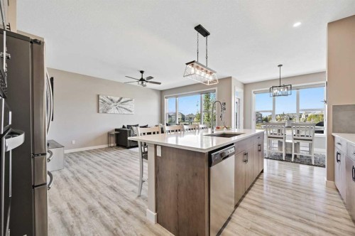 13 Cranbrook Cove Se, Calgary, AB - Indoor Photo Showing Kitchen With Stainless Steel Kitchen With Upgraded Kitchen
