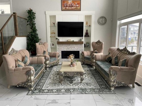 45 Waterford Terrace, Chestermere, AB - Indoor Photo Showing Living Room With Fireplace