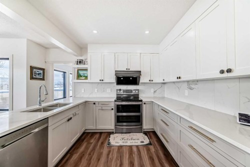 40 Christie Cairn Square Sw, Calgary, AB - Indoor Photo Showing Kitchen With Double Sink With Upgraded Kitchen