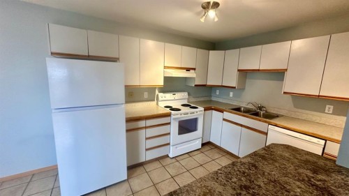 8-6203 Bowness Road Nw, Calgary, AB - Indoor Photo Showing Kitchen With Double Sink
