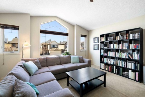 28 West Springs Close Sw, Calgary, AB - Indoor Photo Showing Living Room