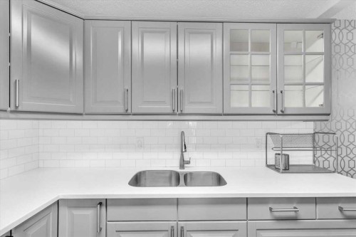 1101-1540 29 Street Nw, Calgary, AB - Indoor Photo Showing Kitchen With Double Sink