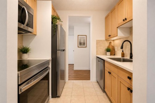 101-2111 14 Street, Calgary, AB - Indoor Photo Showing Kitchen