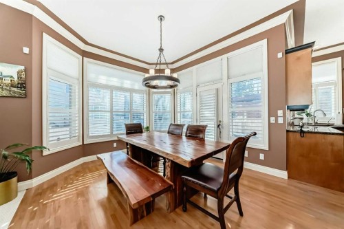 33 Evergreen Common Sw, Calgary, AB - Indoor Photo Showing Dining Room