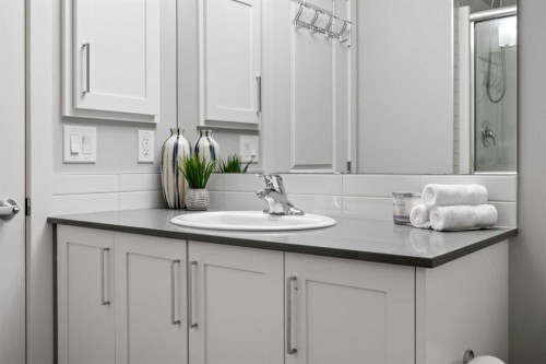 126 Seton Passage Se, Calgary, AB - Indoor Photo Showing Bathroom