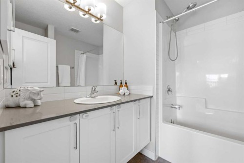 126 Seton Passage Se, Calgary, AB - Indoor Photo Showing Bathroom