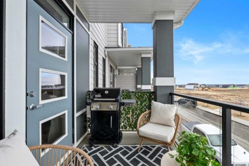 126 Seton Passage Se, Calgary, AB - Outdoor With Balcony With Exterior